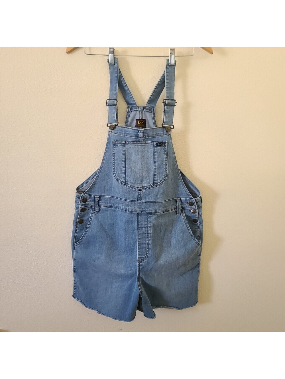 Lee Relaxed Fit Heritage Shortall Size L Distressed Stretch Frayed Hem